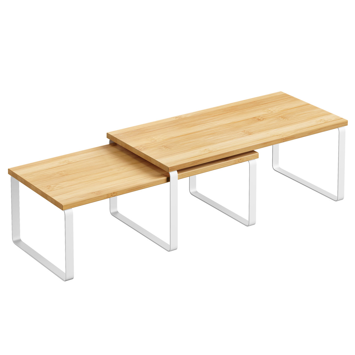 Stackable Cabinet Organizer Shelf (Set of 2)